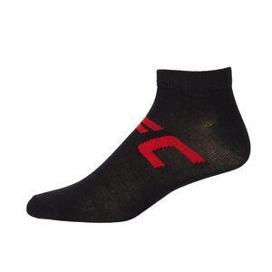 UFC No Show Socks Black/Red One Size